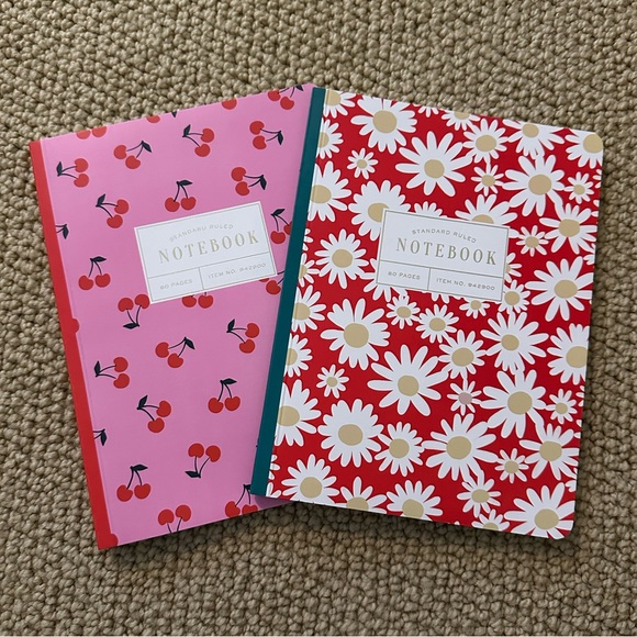 Office | Standard Ruled Patterned Notebooks 2 Pack Set | Poshmark